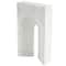 11" White Grooved Marble Rectangular Arch Sculpture